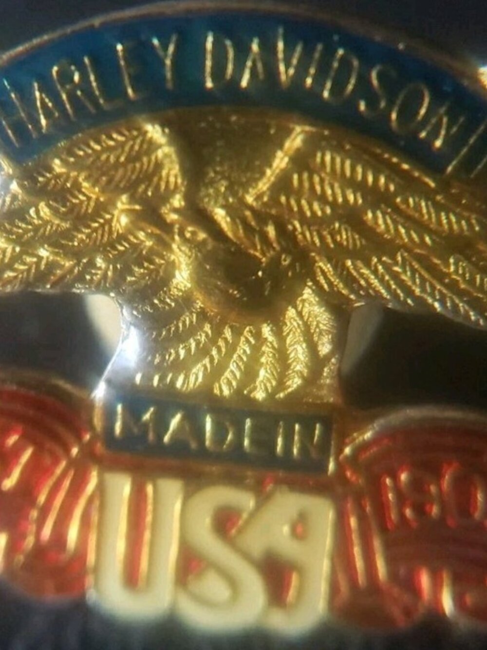 VTG HARLEY DAVIDSON Eagle Pin - Made in the USA - Est 1903